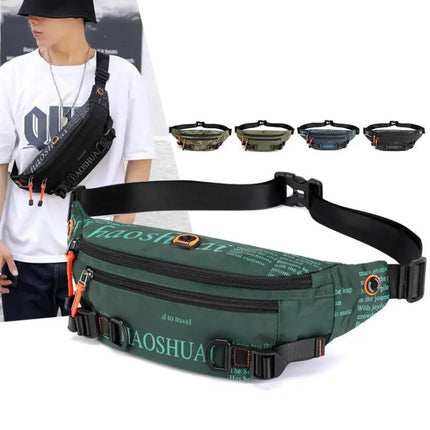 Outdoor Men Waist Bag, Camouflage Nylon For Daily Use