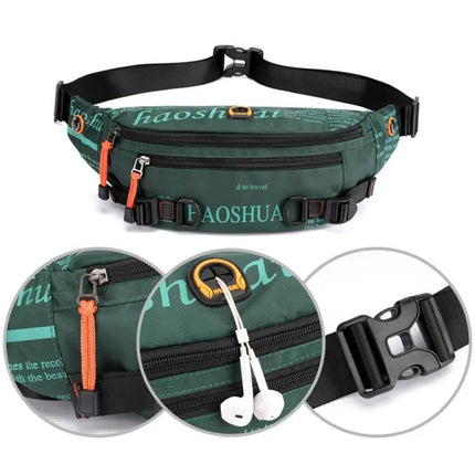 Outdoor Men Waist Bag, Camouflage Nylon For Daily Use