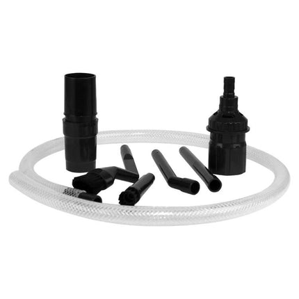 Universal 8-in-1 Vacuum Cleaner Accessories for Home Cleaning showing assorted nozzles, adapters and hose for versatile household and car cleaning