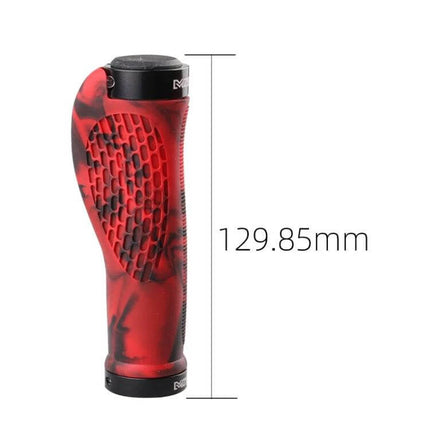 Alt Tag: MZYRH Mountain Bike Handlebar Grips Dark Green For Daily Rides ergonomic rubber-aluminum grip for commuters and light trails