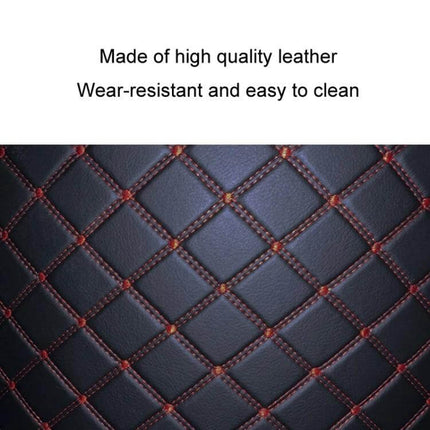 Leather Car Air Vent Organizer For Small Everyday Items In Your Car - black quilted leather wear-resistant easy-to-clean surface