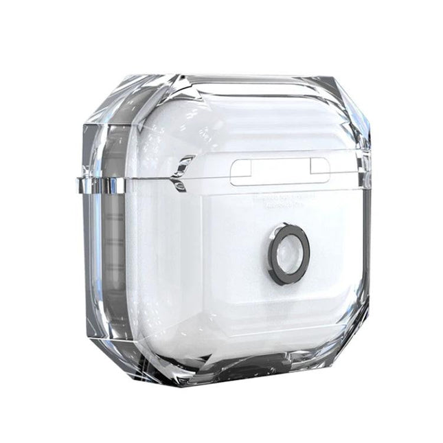 Protective Sleeve for AirPods 3 Shields Earphones in Daily Activities clear hard-shell case with lanyard loop