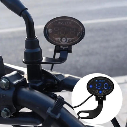 Motorcycle Battery Voltage Monitor With Smart Voltage Meter | Syndmart