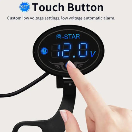 Motorcycle Battery Voltage Monitor With Smart Voltage Meter | Syndmart
