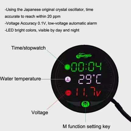 Morfayer LED Night Vision Motorcycle Instrument For Temp Readings