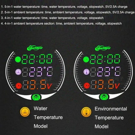 Morfayer LED Night Vision Motorcycle Instrument For Temp Readings
