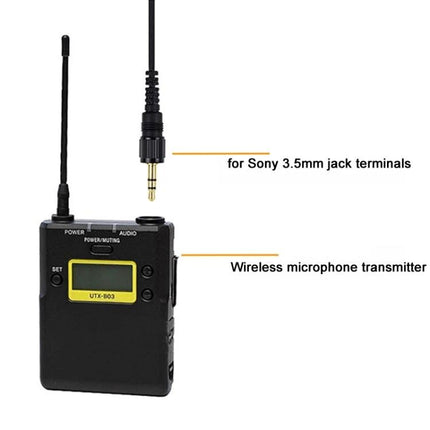 Sony Lavalier Microphone for Everyday Video Recordings wireless transmitter with 3.5mm jack for Sony devices