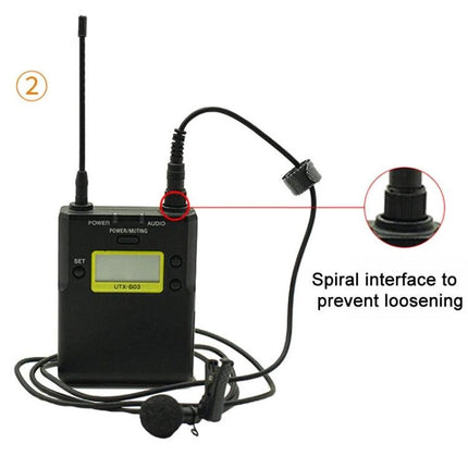 Sony Lavalier Microphone for Everyday Video Recordings - compact black lavalier kit with transmitter, mic clip and spiral interface to prevent loosening