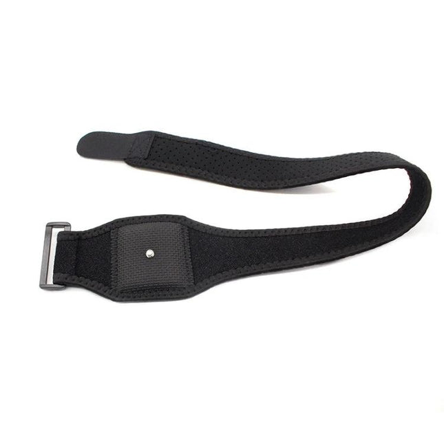Alt Tag: HTC Vive Tracker Straps for Wrist, Belt, and Headband Use - black neoprene wrist strap with secure mount