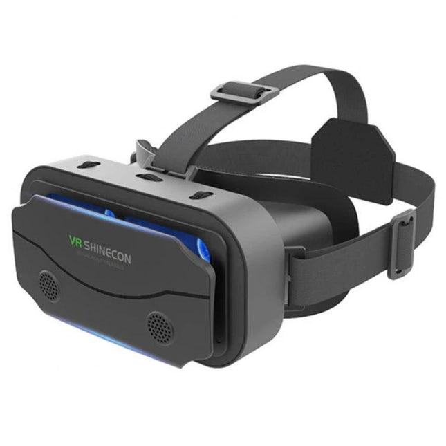 VRSHINECON Virtual Reality Glasses for Mobile Entertainment - adjustable smartphone VR headset for 4.7–7.2in, hands-free video and gaming