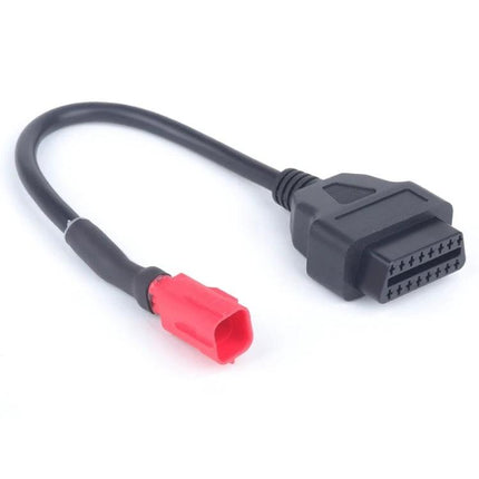 Honda Adapter Cable for Everyday Motorcycle Maintenance black OBD connector to red adapter cable for diagnostics