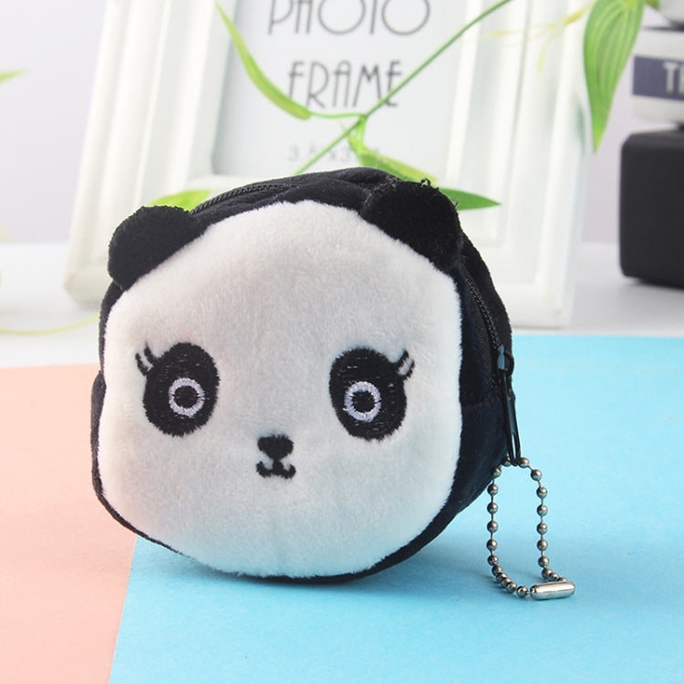 2pcs Children Cartoon Plush Three-dimensional Key Coin Purse, Panda, Shy Rabbit, Strawberry Rabbit, Shy Bear, Yellow Duckling, Chick, Black Rabbit, Red Strawberry, Red Cat Eagle, Blue Panda, Ladybug, Frog