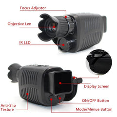 Infrared Night Vision Digital Device with 5X HD Zoom and 1080P Video