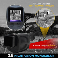 Infrared Night Vision Digital Device with 5X HD Zoom and 1080P Video