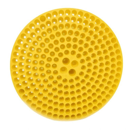 Aquarium Gravel Isolation Net for Sediment Filtering, Large 26cm yellow perforated PP sediment filter net for aquarium gravel