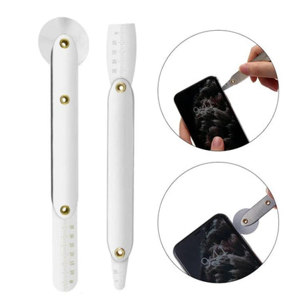 2-in-1 Roller Screen Removal Tool for Smartphones and Tablets showing stainless steel roller and blade used to separate phone and tablet screens safely