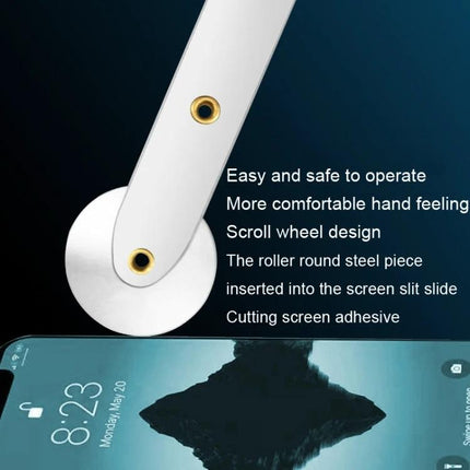 2-in-1 Roller Screen Removal Tool for Smartphones and Tablets stainless steel roller cutting adhesive for curved phone and tablet screens