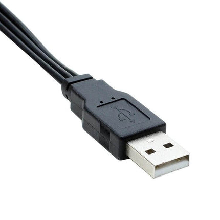 USB to 3 RCA AV Cable for Connecting Devices to TV, 1.5 Meters - black USB plug and cable for camcorder to TV playback