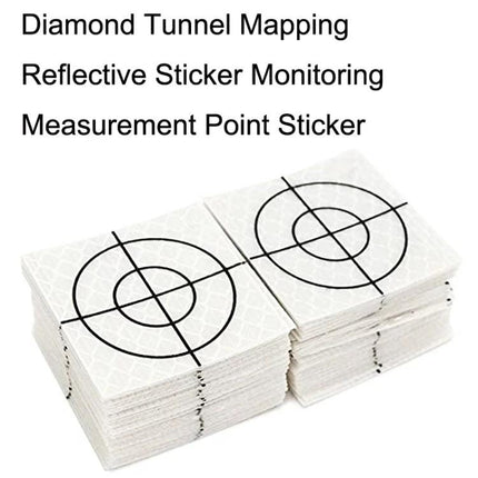 Diamond Reflective Stickers for Tunnel Monitoring and Measurement - acrylic self-adhesive deformation monitoring target stickers for tunnels and bridges