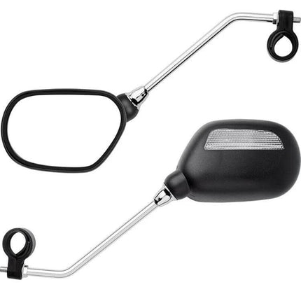 Bicycle Rearview Mirror Pair 22 To 25mm Fits Mountain Bike - adjustable 360° mirrors with reinforced base for e-bikes and MTB commuting