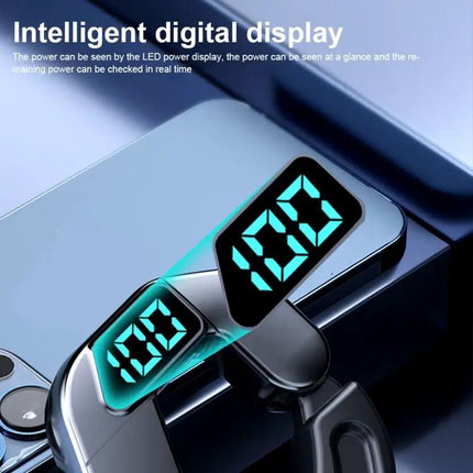 V19 Bone Conduction Digital Display Stereo Hanging Ear Sports Bluetooth Headset, V19 White, V19 Pink, V19 Blue, V19 Green, V19 Black