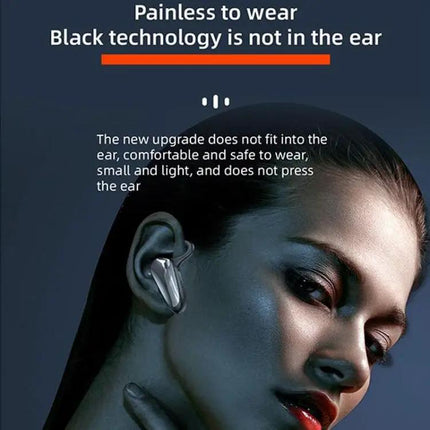 YX02 With Digital Display Hanging Ear Bone Conduction Bluetooth Headset, YX02 Grey, YX02 Red, YX02 Pink, YX02 Black