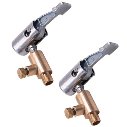 Handy Adapter for Quick Tire Inflation on Road Trips - metal valve adapter with extended nozzle and lever for fast on‑road tire inflation