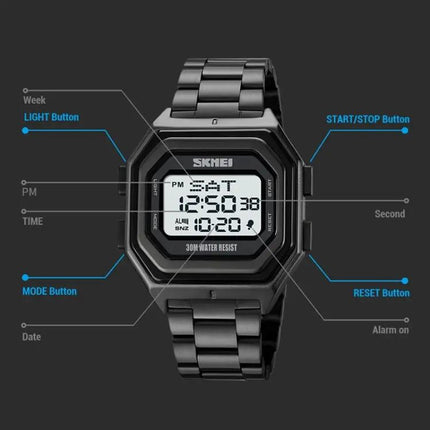 SKMEI Men's Multifunctional Outdoor Watch for Everyday Timing