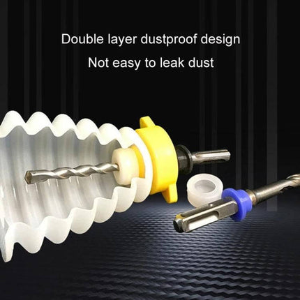 Electric Drill Dust Cover for 160mm Drills Keeps Work Areas Clean silicone double-layer dust shield for overhead and ceiling drilling