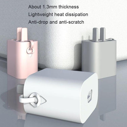 AC01 Silicone Charger Protective Cover Apple 18W 20W 5W Huawei Honor 40W 66W - slim 1.3mm silicone case with pin holder, anti-drop, anti-scratch, breathable heat dissipation