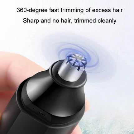 Nose Hair Trimmer Detachable For Easy Grooming At Home - compact 360-degree nose and ear hair trimmer with detachable washable cutter head