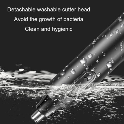 Nose Hair Trimmer Detachable For Easy Grooming At Home - detachable washable cutter head, hygienic 360° trimming, battery powered