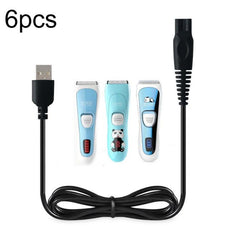 USB Charging Cable for CHIGO Hair Clippers (6pcs Set) - Compatible with Models F638, F668, F738