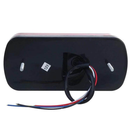 Trailer Tail Light Red For Trucks And Trailers Easy To Install - 12V LED red lens tail light, compact 21.5x9.5x5.3cm polycarbonate housing