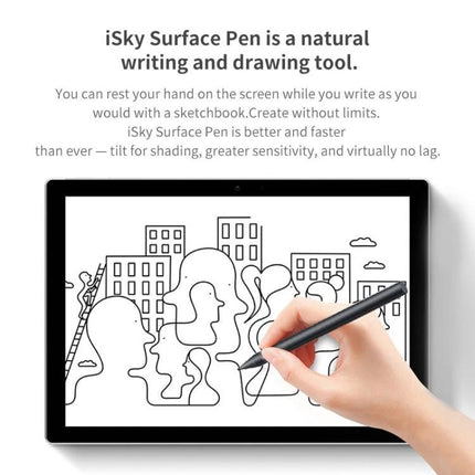 Lenovo Rechargeable Stylus Pen for XiaoXin Pad Pro 11.5 Inch - hand using stylus to draw on tablet screen, precise drawing and note-taking