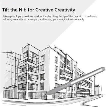 Stylus Pen for HP EliteBook and ZBook Touchscreens drawing architectural sketch with tilt nib for precise lines and creative note-taking