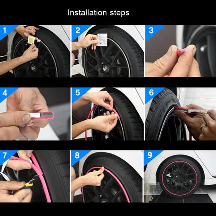 Universal Car Wheel Protection and Decoration Ring in Various Colors | Syndmart