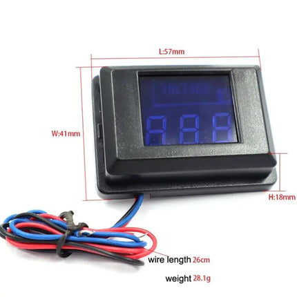 DES-2 Digital Voltage Meter for Car and Motorcycle Batteries