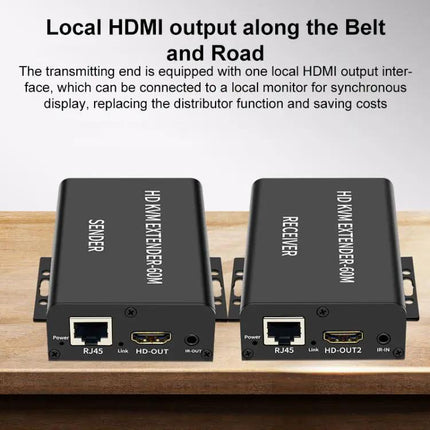 Practical HDMI KVM Extender for Up to 60 Meters Distance