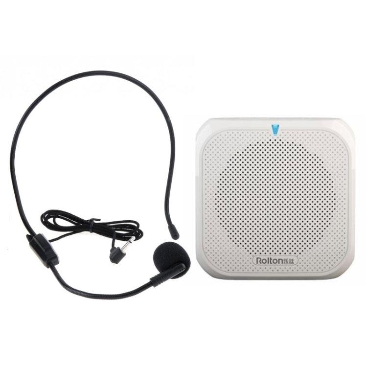 Portable Mini Voice Amplifier Speaker with FM Radio, TF Card Support, and Wired Microphone