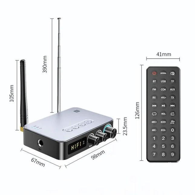 Bluetooth 5.1 Receiver M9 Pro 4-In-1 FM Aux USB TF | Syndmart