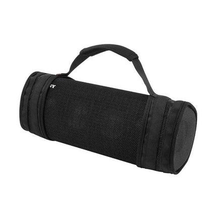 Sony Padded Speaker Carrying Bag For Everyday Outings in black, padded cylinder bag with handle for SRS-XB43 protection