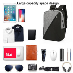 Versatile 3-in-1 USB Charging Business Backpack with Coin Purse and Water-Resistant Oxford Fabric