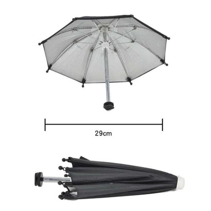 Compact Waterproof Umbrella for Camera and Phone Sun Protection — 29cm compact umbrella for protecting camera and phone from sun and rain