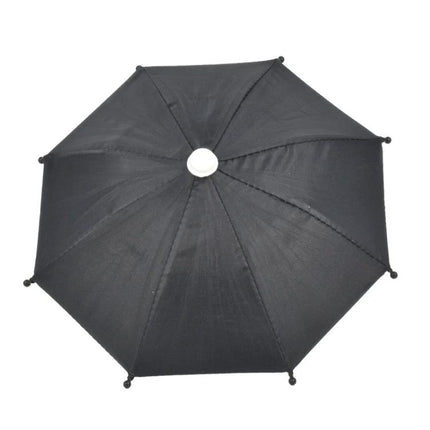 Compact Waterproof Umbrella for Camera and Phone Sun Protection - lightweight black umbrella for photographers and mobile users