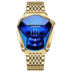 Steel Belt Full Gold-Blue Face / Full Gold-Blue Face