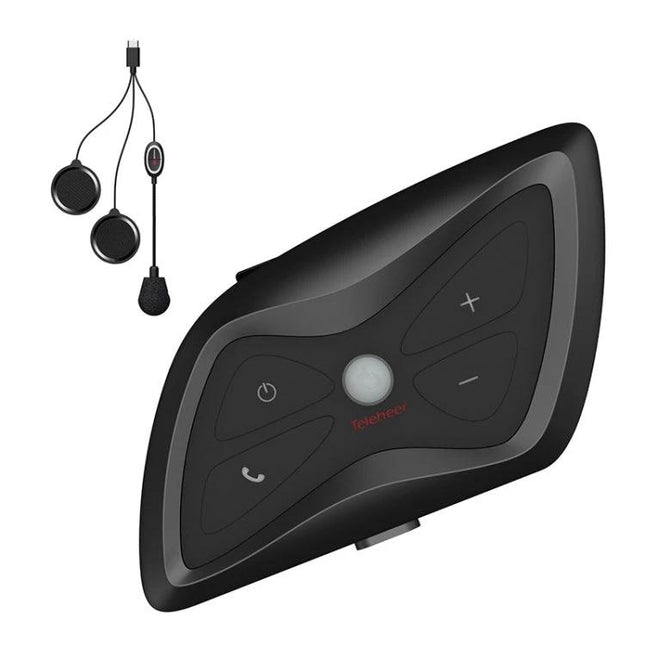 Alt Tag: T6plus Smart Motorcycle Helmet with Bluetooth Intercom Feature - removable Bluetooth intercom unit and headset for clear hands-free communication