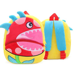 Mochila infantil con dibujos de frutas y verduras de peluche