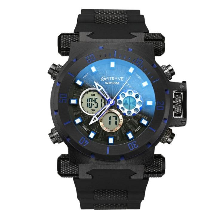 STRYVE S8015 Men Dual Movement Sports Quartz Large Dial Watch