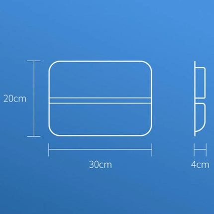 Car Gap Storage Box For In Car Organization Large Capacity - eco-friendly PVC leather, dimensions 30 x 20 x 4 cm diagram
